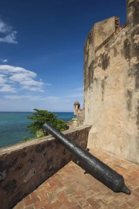 Framed Print : Dominican Republic, North Coast, Puerto Plata, Fuerte de San Felipe fort, cannon Framed Print : Dominican Republic, North Coast, Puerto Plata, Fuerte de San Felipe fort, cannon