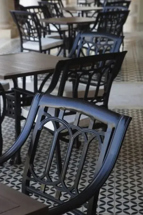 Framed Print : Dominican Republic, Punta Cana Region, Bavaro, Iberostar Grand Hotel, cafe chairs Framed Print : Dominican Republic, Punta Cana Region, Bavaro, Iberostar Grand Hotel, cafe chairs