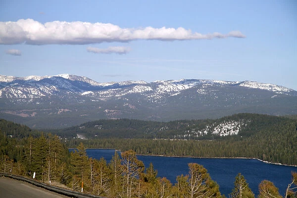 Donner Lake in the Sierra Nevada mountains, California, USA