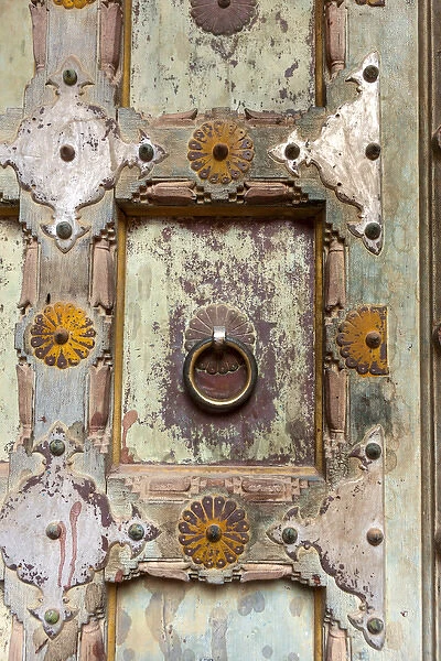 Door detail. Mehrangarh Fort. 10th century. Jodhpur. Rajasthan. India