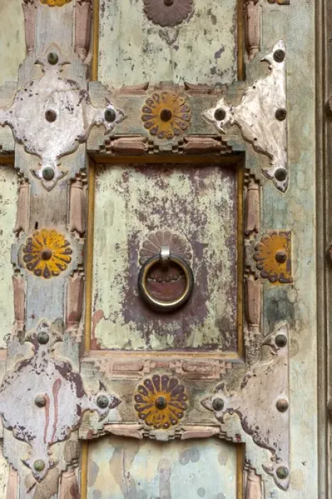 Framed Print : Door detail. Mehrangarh Fort. 10th century. Jodhpur. Rajasthan. India Framed Print : Door detail. Mehrangarh Fort. 10th century. Jodhpur. Rajasthan. India