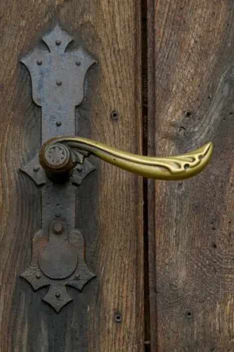 Framed Print : door handle Framed Print : door handle