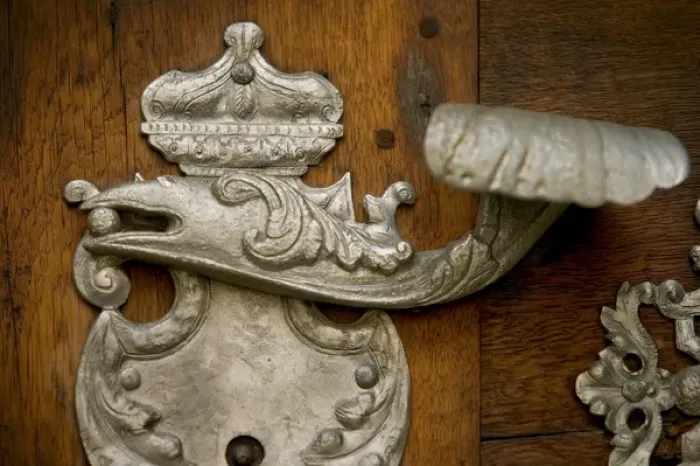 Framed Print : door handle, Czech Republic, prague Framed Print : door handle, Czech Republic, prague