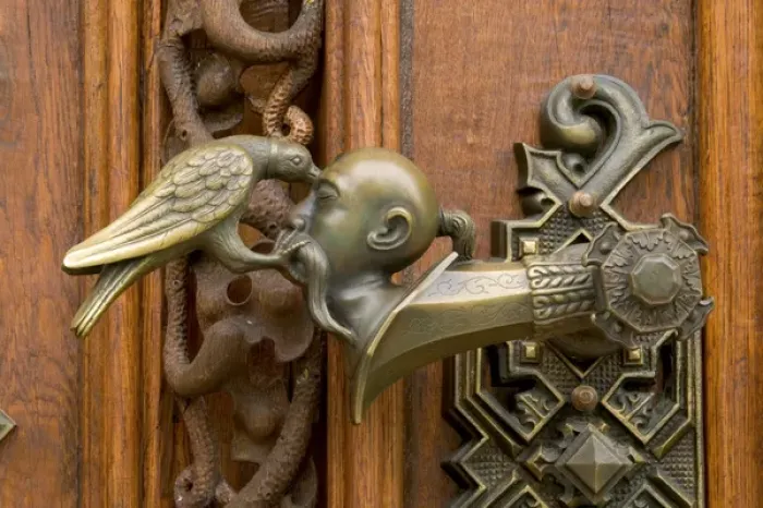Framed Print : door handle, Hluboka Castle, Czech Republic, Ceske Budejovice Framed Print : door handle, Hluboka Castle, Czech Republic, Ceske Budejovice