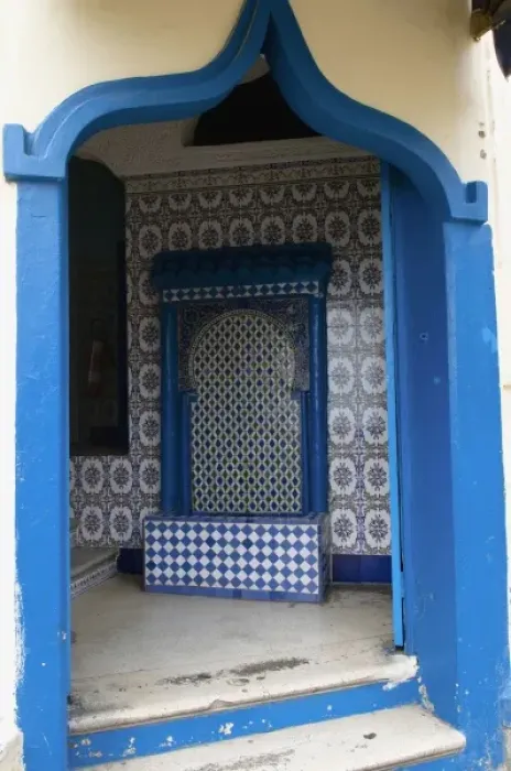 Framed Print : Door in the Kasbah, Tangier, Morocco, North Africa