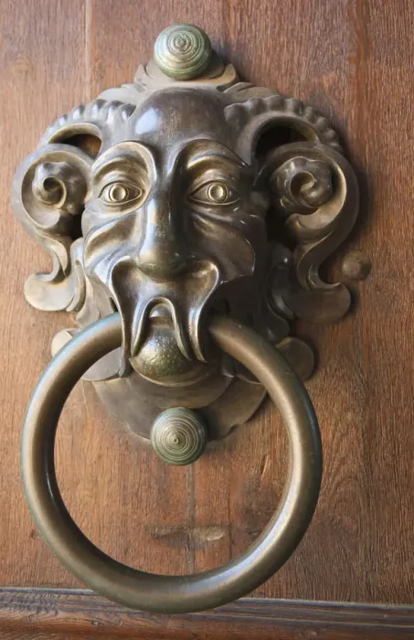 Framed Print : Door knocker at the Neue Residenz (New Palace) in Bamberg, Germany Framed Print : Door knocker at the Neue Residenz (New Palace) in Bamberg, Germany