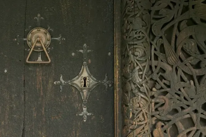 Framed Print : Door lock Hopperstad Stave Church, Sogne Fjord VIC norway Framed Print : Door lock Hopperstad Stave Church, Sogne Fjord VIC norway