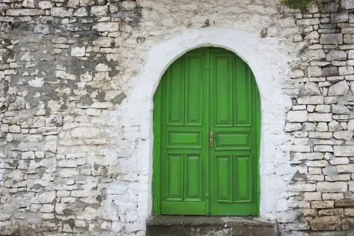 Framed Print : Door of an old house, Berat, Albania Framed Print : Door of an old house, Berat, Albania