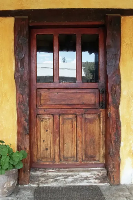 Framed Print : Doors in the Hacienda San Agustin de Callo, a colonial hacienda with parts remaining from the Inca fortress of 1440 Framed Print : Doors in the Hacienda San Agustin de Callo, a colonial hacienda with parts remaining from the Inca fortress of 1440