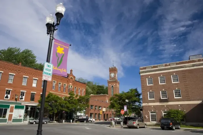 Framed Print : Downtown Bellows Falls, Vermont. A. K. A. Rockingham Framed Print : Downtown Bellows Falls, Vermont. A. K. A. Rockingham