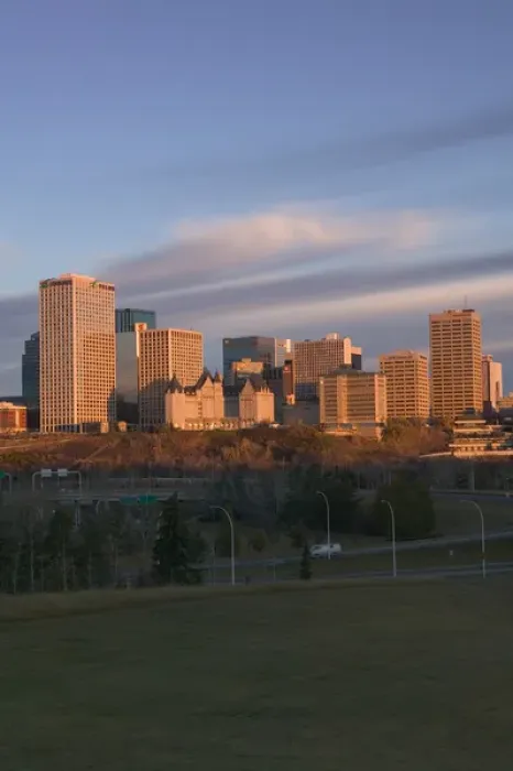 Framed Print : 02. Canada, Alberta, Edmonton: Downtown Skyline / Dawn Framed Print : 02. Canada, Alberta, Edmonton: Downtown Skyline / Dawn