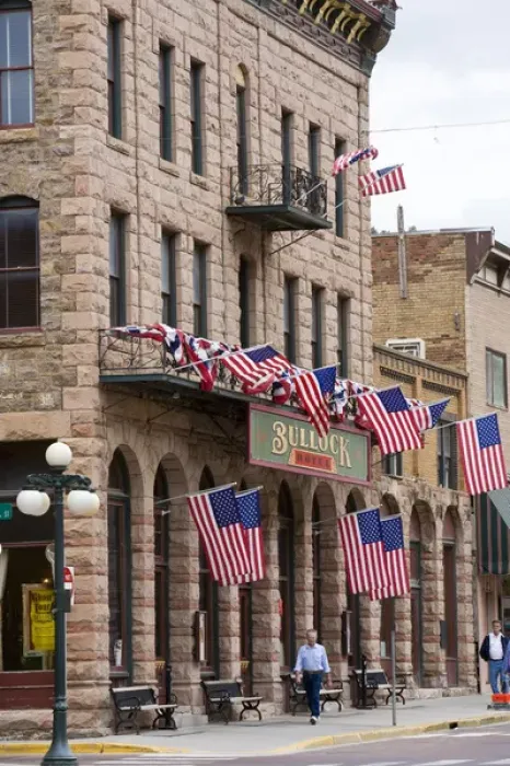 Framed Print : Downtown streets of Deadwood South Dakota