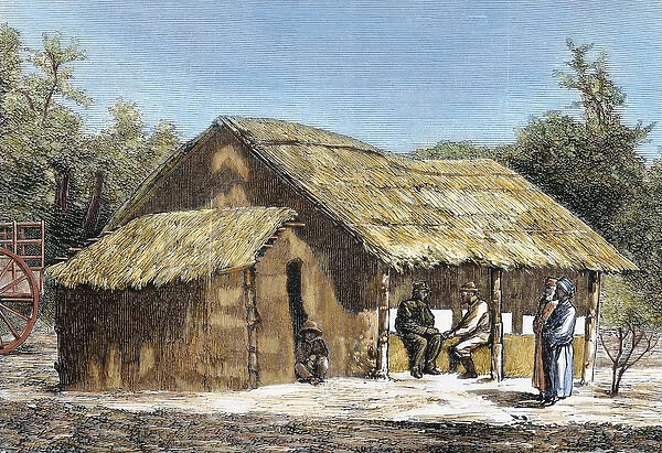 Dr. David Livingstones (1813-1873) hut. Scottish explorer in the region of Ujiji