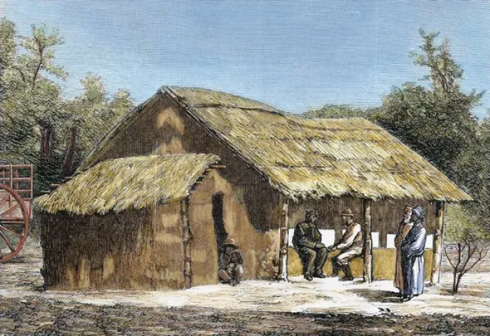 Framed Print : Dr. David Livingstones (1813-1873) hut. Scottish explorer in the region of Ujiji Framed Print : Dr. David Livingstones (1813-1873) hut. Scottish explorer in the region of Ujiji
