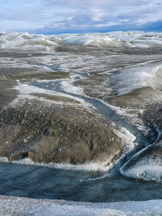 Framed Print : Drainage system on the surface of the ice sheet. The brown sediment on the ice is created by the rapid melting of the ice. Landscape of Greenland near Kangerlussuaq, Kingdom of Denmark Framed Print : Drainage system on the surface of the ice sheet. The brown sediment on the ice is created by the rapid melting of the ice. Landscape of Greenland near Kangerlussuaq, Kingdom of Denmark