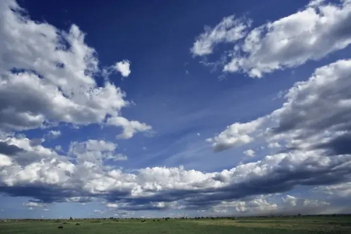 Framed Print : Dramatic sky above green grass, Masai Mara, Kenya