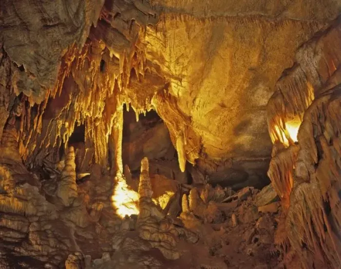 Framed Print : Drapery Room, Mammoth Cave National Park, Kentucky