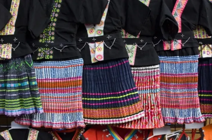 Framed Print : Dresses for sale at night market