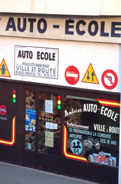 Framed Print : Driving school in France. french, france, francaise, francais, europe, european