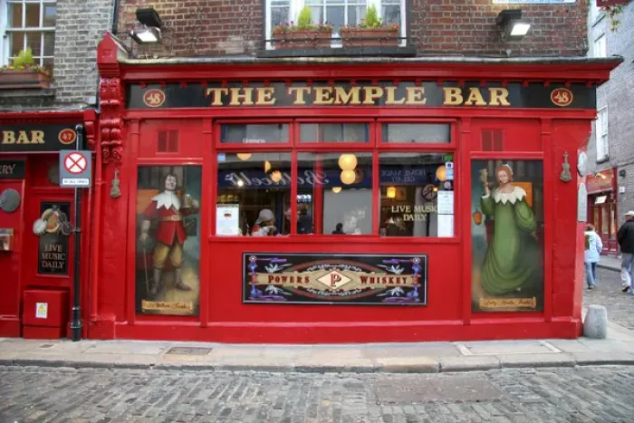 Framed Print : Dublin, Ireland. Temple Bar, one of the most lively and touristy areas of Dublin Framed Print : Dublin, Ireland. Temple Bar, one of the most lively and touristy areas of Dublin