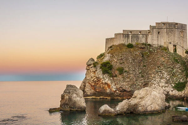 Dubrovnik, Croatia. Fortress Lovrijenac on the Adriatic Sea