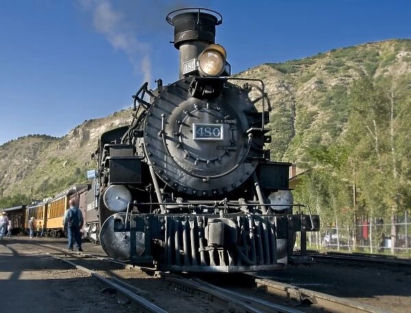 Durango and Silverton narrow guage Railroad. Coal-fired, steam operated locomotives