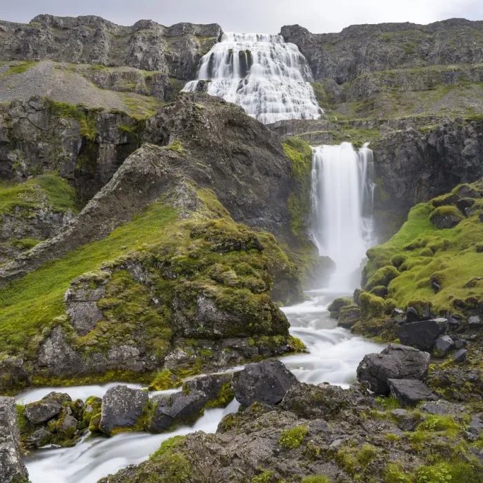 Framed Print : Dynjandi waterfall, an icon of the Westfjords in northwest Iceland