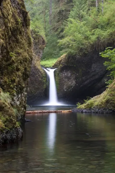 Framed Print : Eagle Creek waterfalls