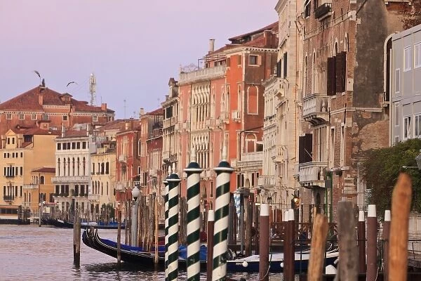 Early morning Grand Canal Tour, Venice, Italy, Europe