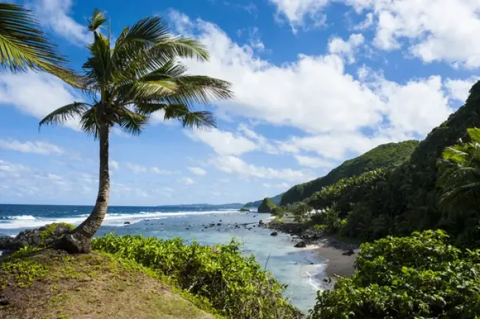 Framed Print : East Coast of Tutuila island, American Samoa, South Pacific Framed Print : East Coast of Tutuila island, American Samoa, South Pacific