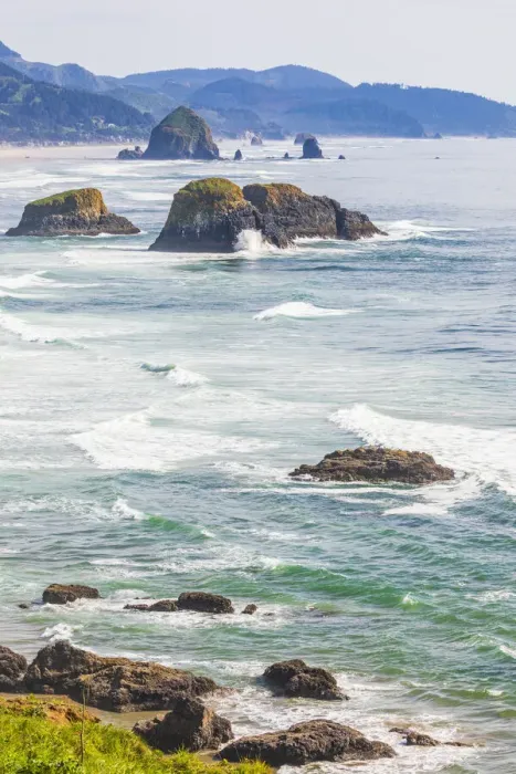 Framed Print : Ecola State Park, Oregon, USA. Sea stacks and surf at Ecola State Park on the Oregon coast Framed Print : Ecola State Park, Oregon, USA. Sea stacks and surf at Ecola State Park on the Oregon coast