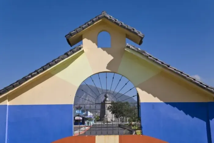 Framed Print : Ecuador, Quito. La Mitad del Mundo, the monument marking the location where French Framed Print : Ecuador, Quito. La Mitad del Mundo, the monument marking the location where French