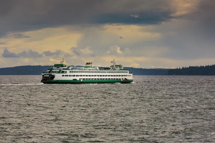 Framed Print : Edmonds to Kingston Ferry, Puget Sound, Seattle, Washington State, USA Framed Print : Edmonds to Kingston Ferry, Puget Sound, Seattle, Washington State, USA