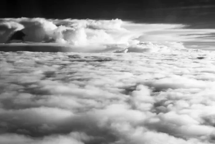 Framed Print : Eerie cloudscape at sunrise
