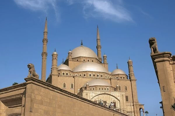 Egypt, Cairo, Citadel, Muhammad Ali Mosque also called the Alabaster Mosque in Cairo, exterior view