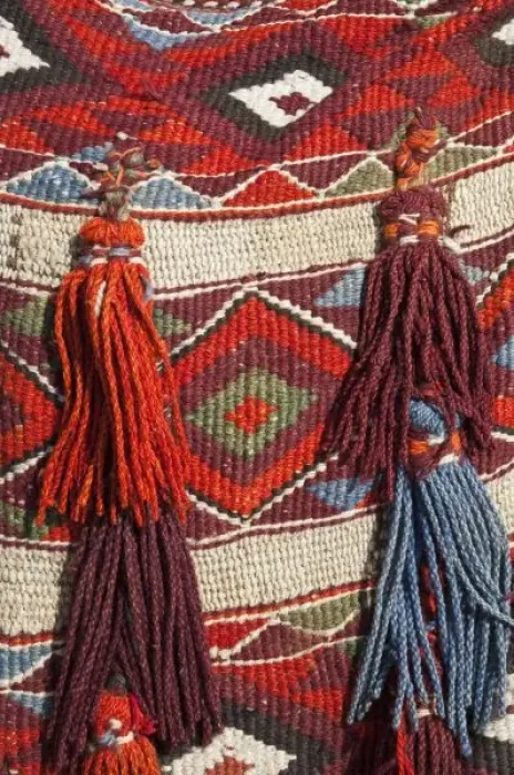 Framed Print : Egypt, Giza. Camel blanket at the Pyramids of Giza