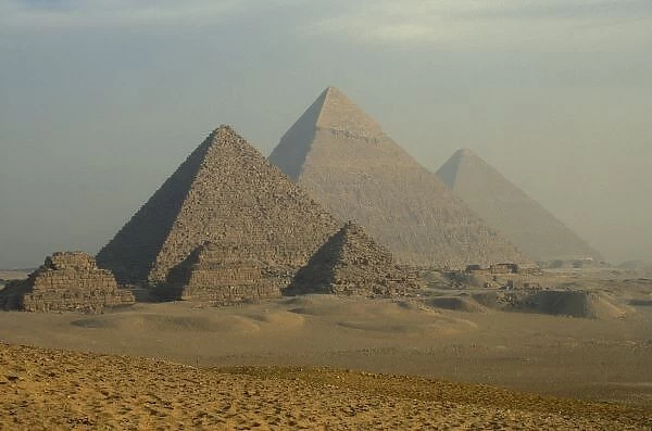 Egypt, Giza, Giza Pyramids Complex, Giza Plateau Desert