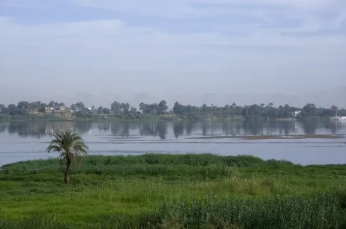 Framed Print : Egypt, Luxor. Typical views of the Nile from Luxor Framed Print : Egypt, Luxor. Typical views of the Nile from Luxor
