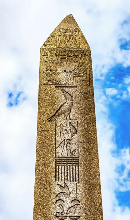 Framed Print : Egyptian hieroglyphs on Obelisk of Theodosius, Istanbul, Turkey. Obelisk originally brought from Egypt by Emperor Theodosius the Great in 324 AD. Originally built in 1490 BC from Temple of Karnak in Luxor Framed Print : Egyptian hieroglyphs on Obelisk of Theodosius, Istanbul, Turkey. Obelisk originally brought from Egypt by Emperor Theodosius the Great in 324 AD. Originally built in 1490 BC from Temple of Karnak in Luxor
