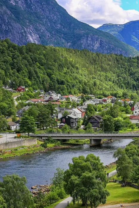 Framed Print : Eidfjord, Norway, Hardanger. Eidfjord village Framed Print : Eidfjord, Norway, Hardanger. Eidfjord village