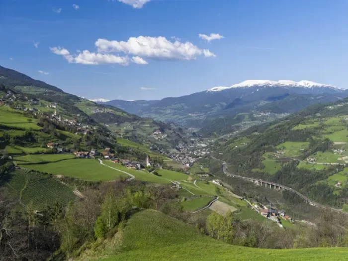 Framed Print : Eisack valley near Klausen, view towards Klausen and the brenner pass (brennero). Europe Framed Print : Eisack valley near Klausen, view towards Klausen and the brenner pass (brennero). Europe