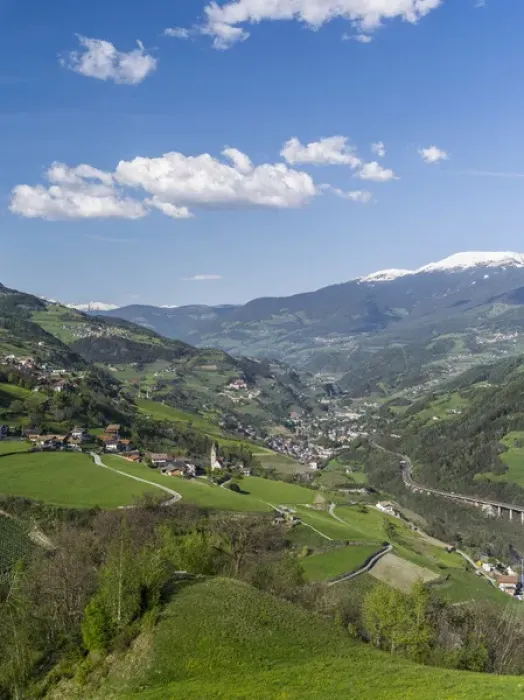 Framed Print : Eisack valley near Klausen, view towards Klausen and the brenner pass (brennero). Europe Framed Print : Eisack valley near Klausen, view towards Klausen and the brenner pass (brennero). Europe