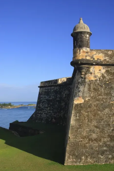 Framed Print : El Morro, San Felipe Castle Moat, sentry of the Austria Bastion Old San Juan