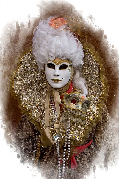 Elaborate costume for Carnival Venice Italy