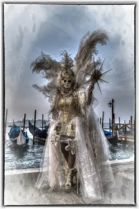 Framed Print : Elaborate costume for Carnival Venice Italy Framed Print : Elaborate costume for Carnival Venice Italy