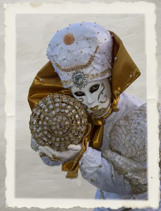 Framed Print : Elaborate costume for Carnival Venice Italy Framed Print : Elaborate costume for Carnival Venice Italy