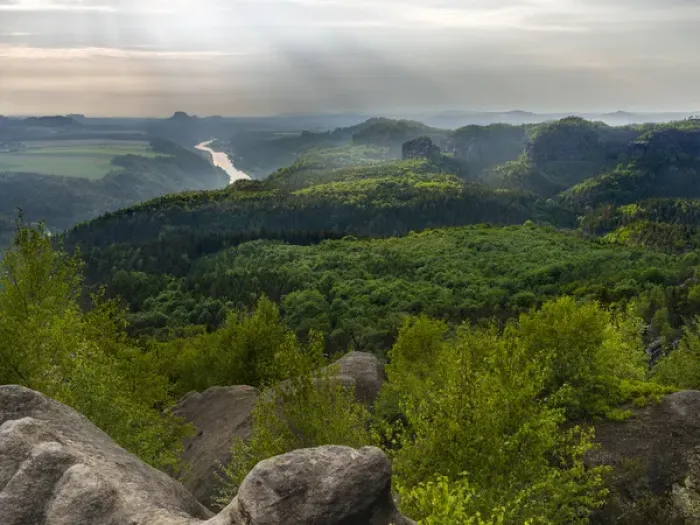 Framed Print : Elbe Sandstone Mountains (Elbsandsteingebirge) in the Saxon Switzerland NP (Saechsische Framed Print : Elbe Sandstone Mountains (Elbsandsteingebirge) in the Saxon Switzerland NP (Saechsische