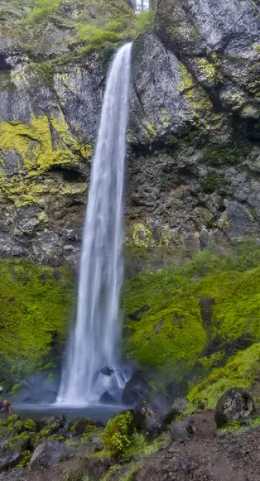 Framed Print : Elowah Falls Columbia River Gorge National Senic Area, Oregon