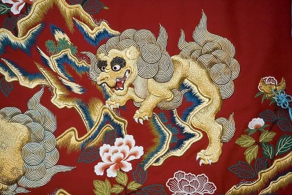 Embroidered lion
