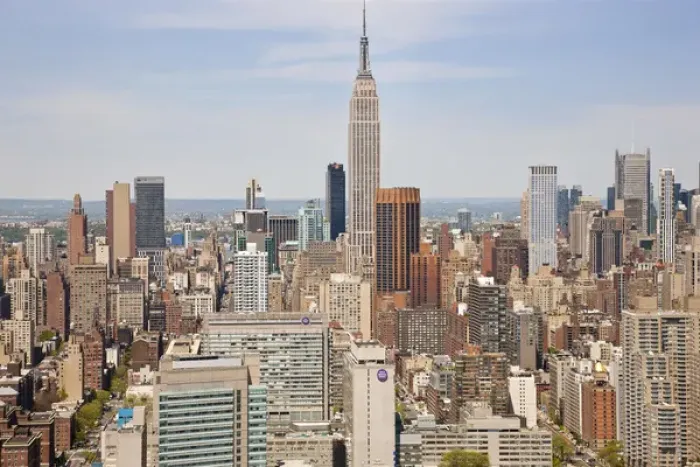 Framed Print : Empire State Building & skyline, Mid-town Manhattan, New York, USA